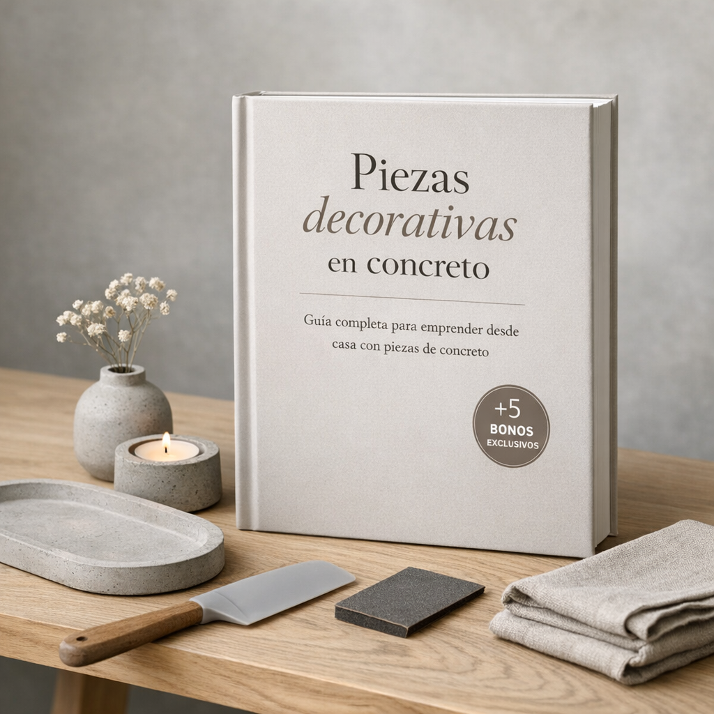 Piezas decorativas en concreto - Guía completa para emprender desde casa